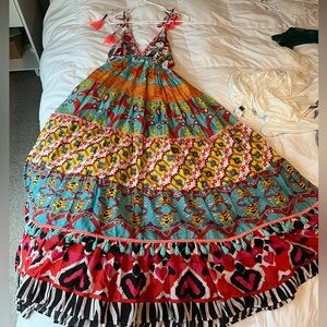 Antica Santoria by Giacomo Cinque maxi dress print